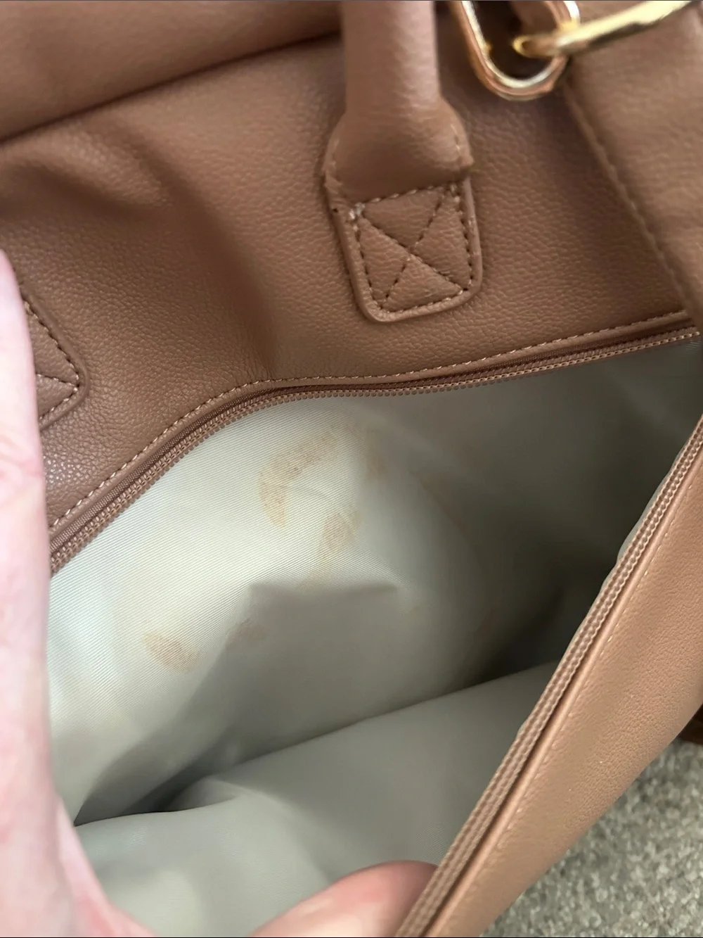Ayla & Co Caffe Vegan Leather Diaper Bag